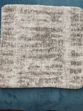 Surya Grey/White Modern Wool Pillow Cover 18x18